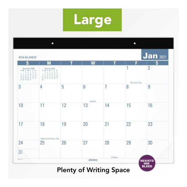 At-A-Glance Easy-To-Read Monthly Desk Pad, 22 X 17, Easy-To-Read, 2023 Calendar