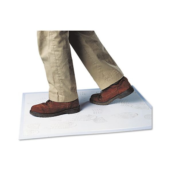 Crown Walk-N-Clean Dirt Grabber Mat With Starter Pad, 31.5 X 25.5, Gray