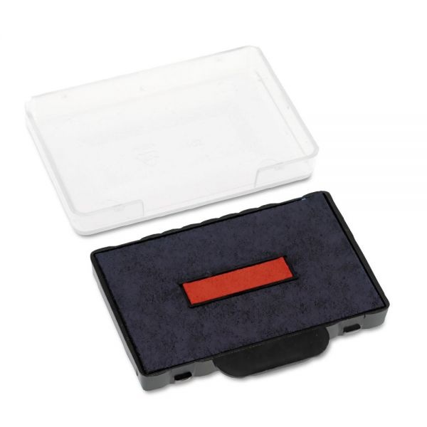 Trodat T5460 Professional Replacement Ink Pad For Trodat Custom Self-Inking Stamps, 1.38" X 2.38", Blue/Red