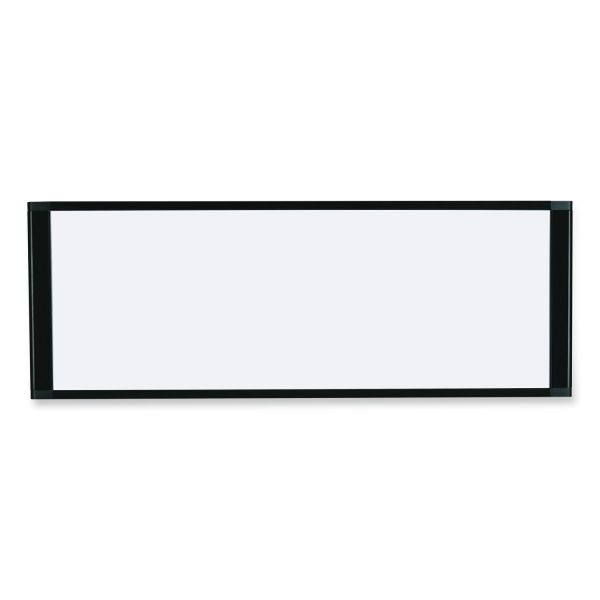 Mastervision Cubicle Workstation Dry Erase Board, 36 X 18, White Surface, Black Aluminum Frame