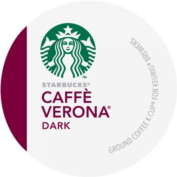 Starbucks Single-Serve Coffee K-Cup, Caffè Verona, Carton Of 24