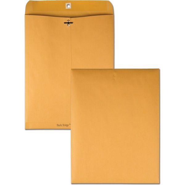 Quality Park Ridge Clasp Envelope - Clasp - #97 - 10" Width X 13" Length - 24 Lb - Gummed - Kraft - 100 / Box - Kraft