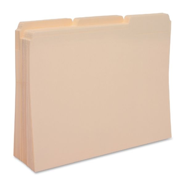 Business Source Recycled Top Tab Manila File Folders