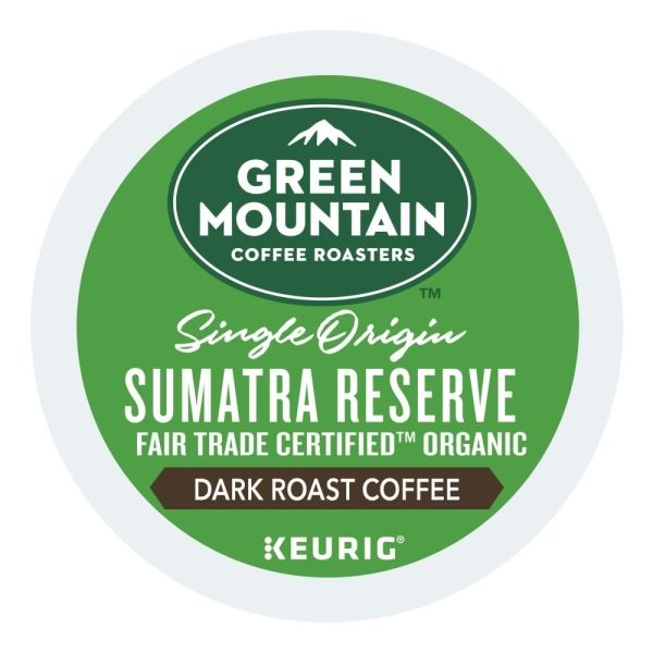 Green Mountain Coffee Fair Trade Organic Sumatran Extra Bold Coffee K-Cups, 24/Box