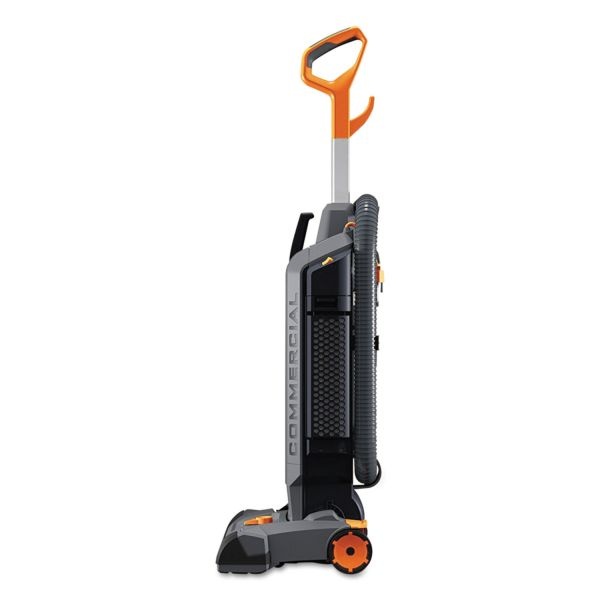 Hoover Commercial Hushtone Vacuum Cleaner With Intellibelt, 13" Cleaning Path, Gray/Orange