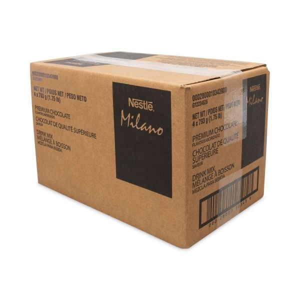 Nescafé Premium Hot Chocolate Mix, 1.75 Lb Bag, 4/Carton