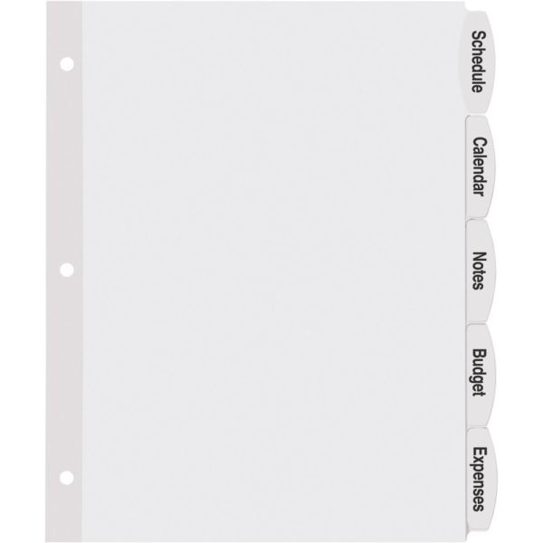 Avery Big Tab White Label Index Dividers