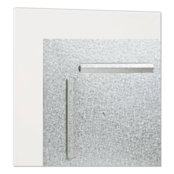 U Brands Floating Glass Dry Erase Undated One Month Calendar, 48 X 36, White