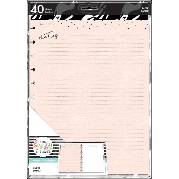 Happy Planner Big Planner Fill Paper W/40 Sheets 8.5"X11"