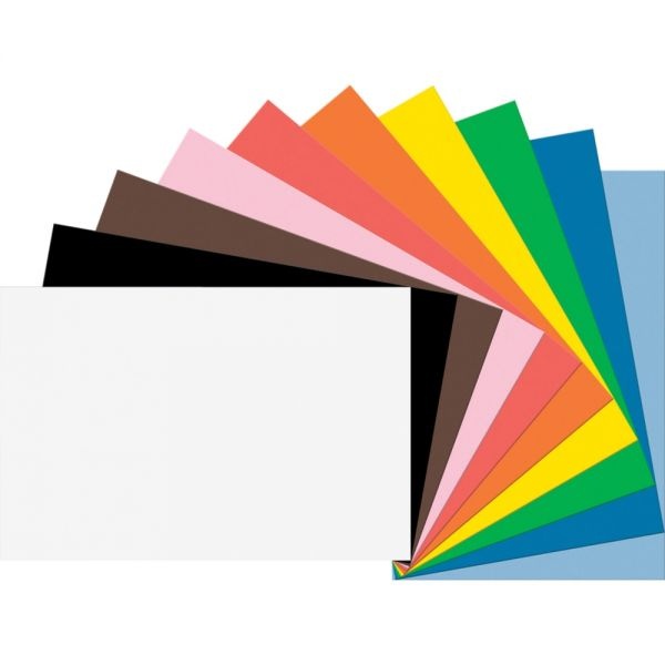 Tru-Ray Construction Paper Combo Case, 12" X 9" And 18" X 12", 746 Lb, Assorted Colors