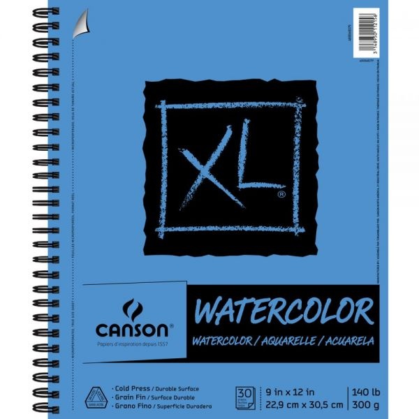 Canson Xl Watercolor Pad 9"X12"