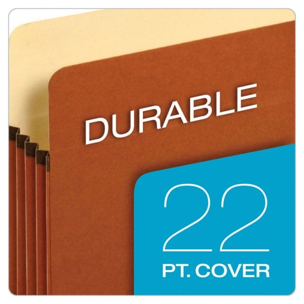 Pendaflex Redrope Expanding File Pockets, 1 3/4" Expansion, Letter Size, Brown, Box Of 25 File Pockets