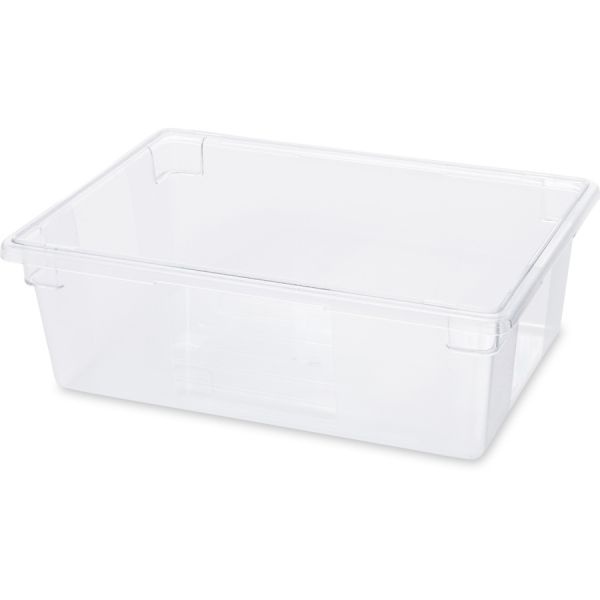 Rubbermaid Commercial Food/Tote Boxes, 12.5 Gal, 26 X 18 X 9, Clear, Plastic