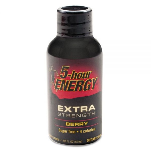5-Hour Energy Extra Strength Energy Drink, Berry, 1.93Oz Bottle, 12/Pack