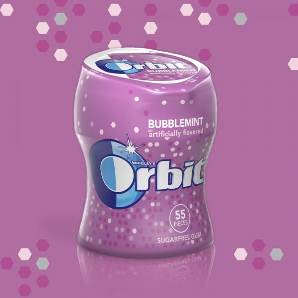 Orbit Bubblemint Gum Bottles, 2.70 Oz
