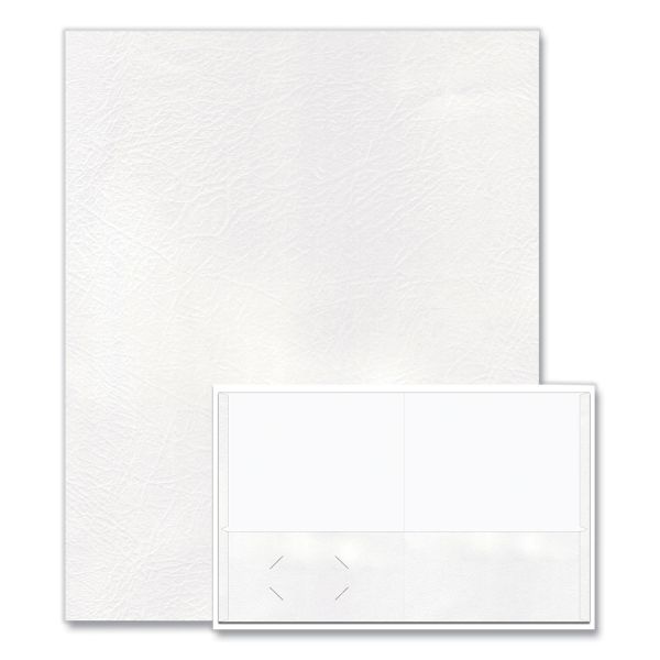 Roaring Spring Pocket Folder, 0.5" Capacity, 11 X 8.5, White, 25/Box, 10 Boxes/Carton