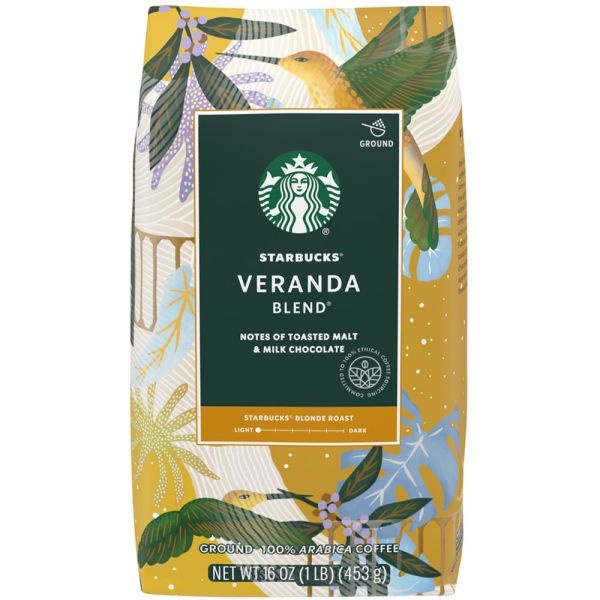 Starbucks Coffee, Vernanda Blend, Light Roast, Ground, 1Lb Bag (Makes About 40 Cups)