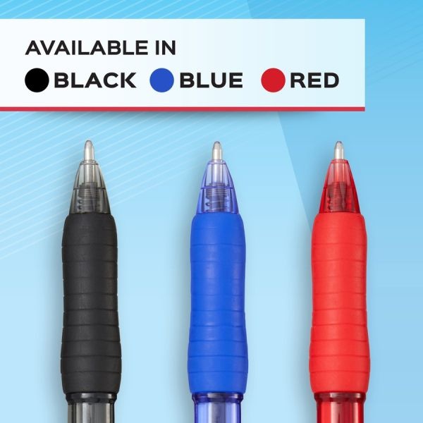 Paper Mate Profile Ballpoint Pen, Retractable, Medium 1 Mm, Assorted Ink And Barrel Colors, 4/Pack