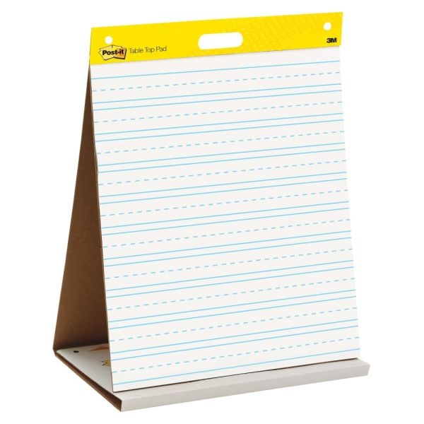 Post-it Self-Stick Easel Pads, 25 in x 30 in, White with Faint Grid 