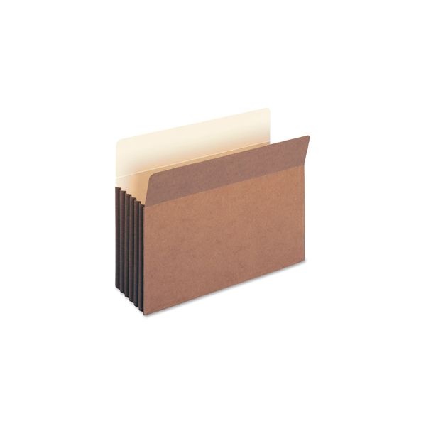 Smead Tuff Pocket File Pockets, 5 1/4" Expansion, 9 1/2" X 11 3/4", 30% Recycled, Dark Brown, Pack Of 10