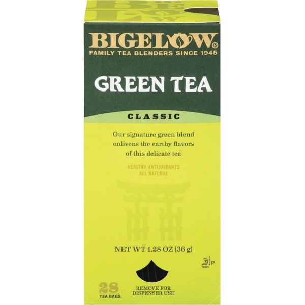 Bigelow Green Tea Bags, Box Of 28 Bags
