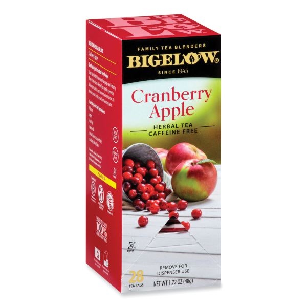 Bigelow Cranberry Apple Herbal Tea, 28/Box
