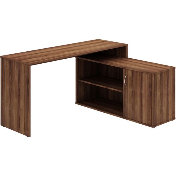 Lys L-Shape Workstation With Cabinet