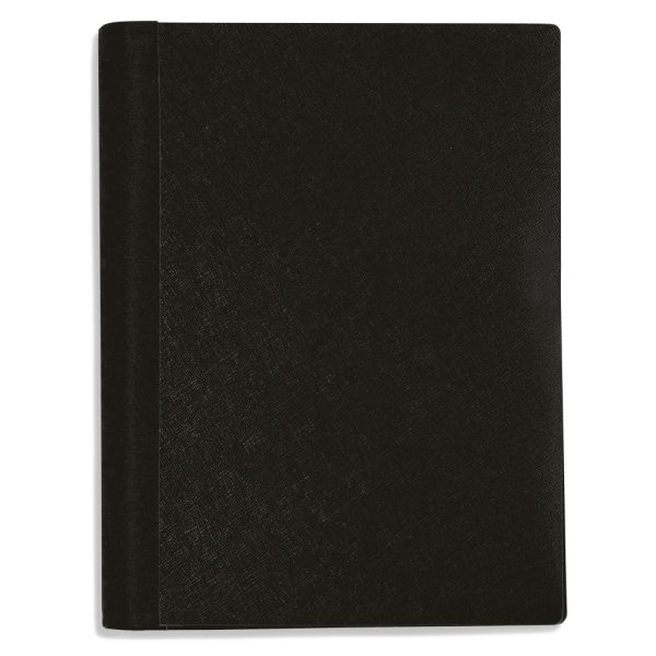 Stellar Notebook With Spine Cover, 6" X 9 1/2", 3 Subject, College Ruled, 120 Sheets, Black