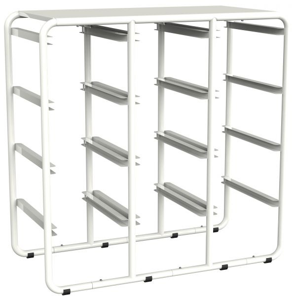 Storex Storage Rack With 12 Cubby Bins, Clear