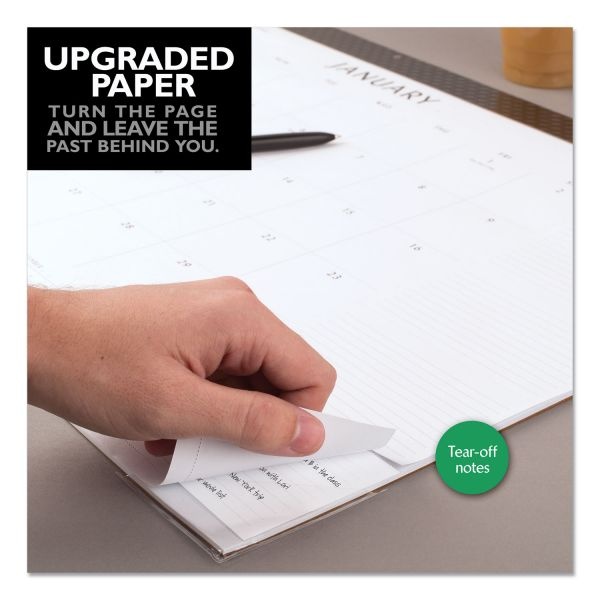At-A-Glance Elevation Desk Pad Calendars, 21.75 X 17, White Sheets, Black Binding, Clear Corners, 12-Month (Jan To Dec): 2023, 2023 Calendar