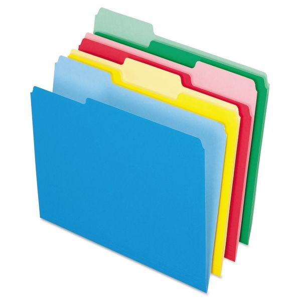 Pendaflex Colored File Folders, 1/3-Cut Tabs: Assorted, Letter Size, Assorted Colors, 24/Pack