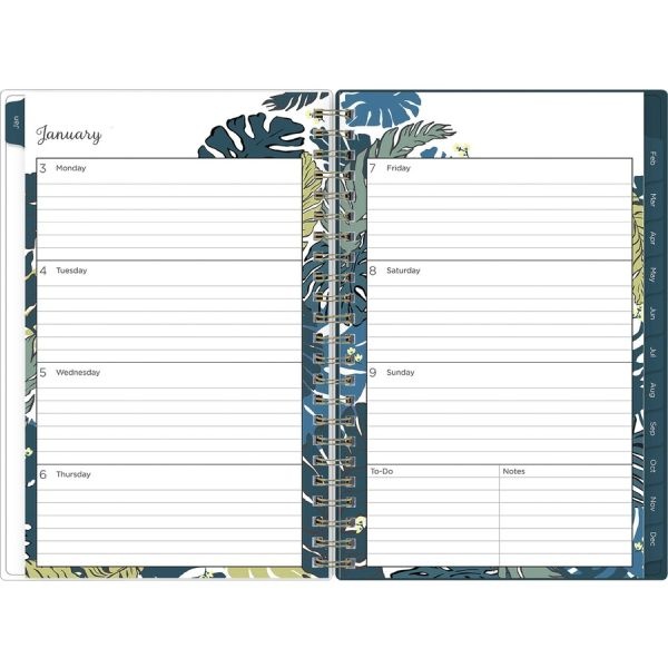 Blue Sky Grenada Create-Your-Own Cover Weekly/Monthly Planner, Floral Artwork, 8 X 5, Green/Blue/Teal Cover, 12-Month (Jan-Dec): 2023, 2023 Calendar