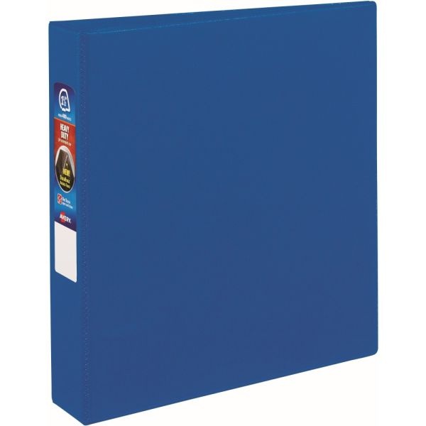 Avery Heavy-Duty 3-Ring Binder With Locking One-Touch Ezd Rings, 1 1/2" D-Rings, Blue