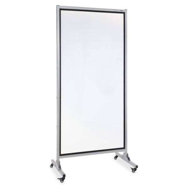 Lorell 2-Sided Magnetic Dry-Erase Whiteboard Easel, 82 1/2" X 37 1/2", Metal Frame With Black Finish