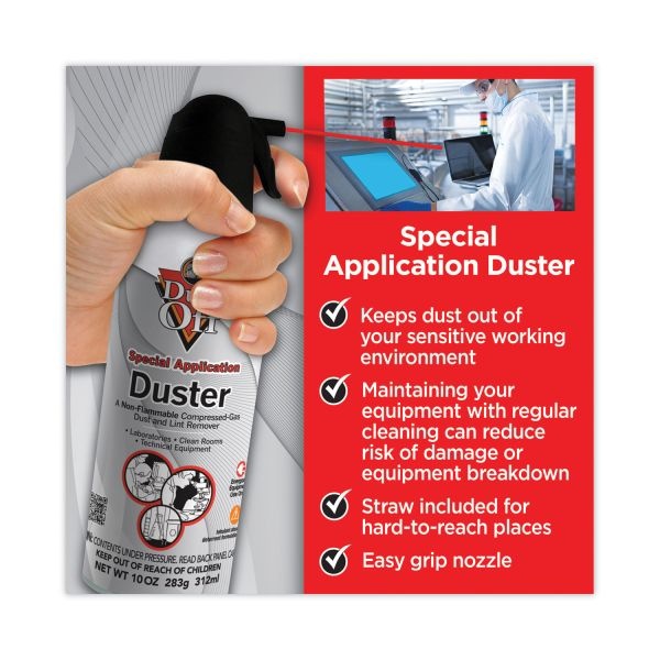 DustOff Special Application Duster, 10 Oz Can, 2/Pack