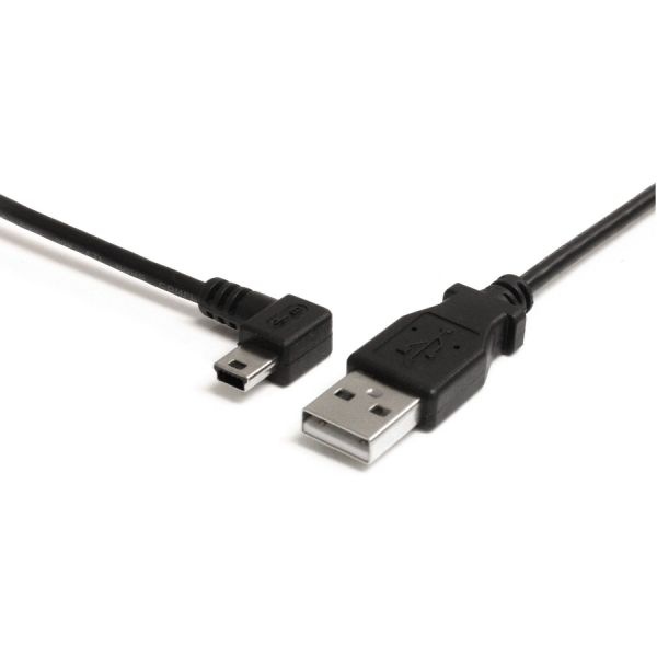 6 Ft Mini Usb Cable - A To Left Angle Mini b