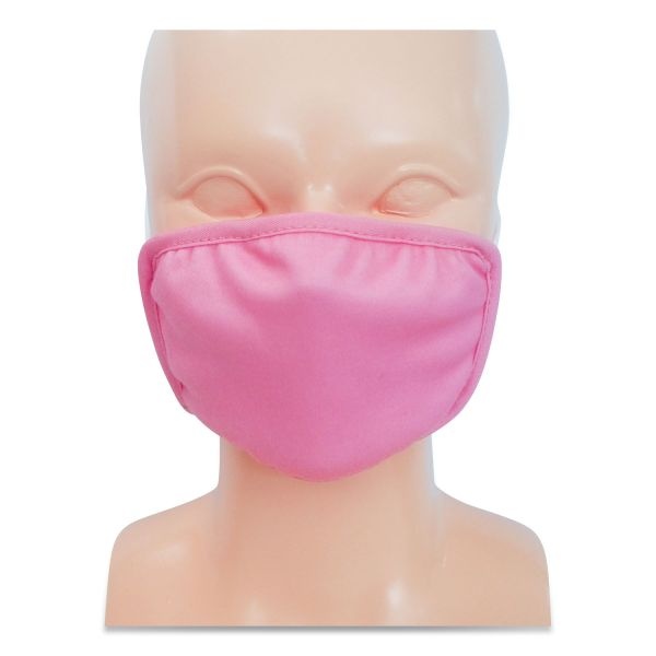 Gn1 Kids Fabric Face Mask, Pink, 500/Carton