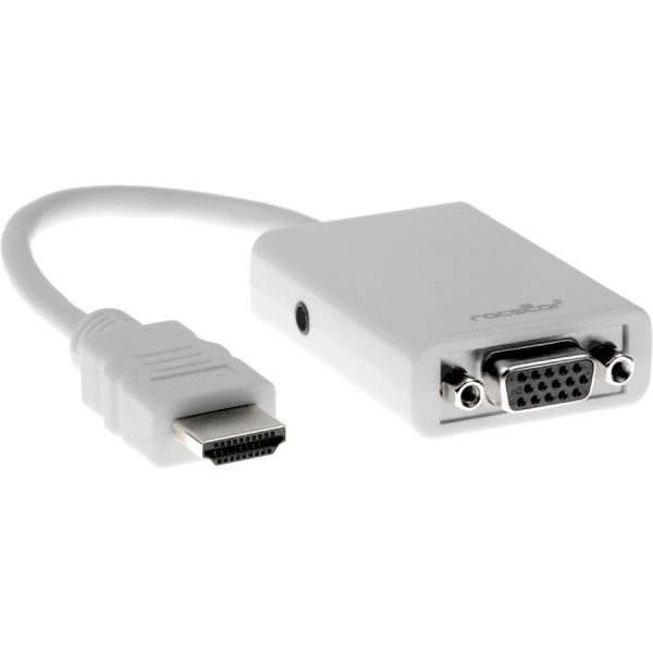 Rocstor Hdmi To Vga Adapter Converter M/F 6" For Ultrabook, Laptop
