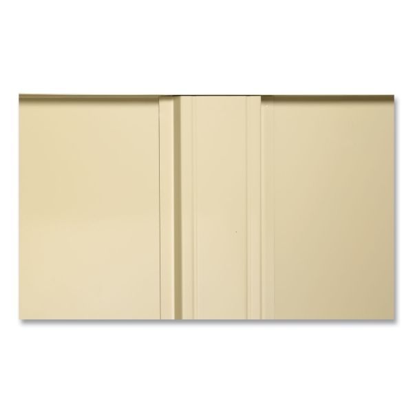 Standard Storage Cabinet, 4 Adjustable Shelves, 18"W X 72"D, Putty