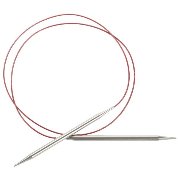 Chiaogoo Red Lace Stainless Circular Knitting Needles 40"