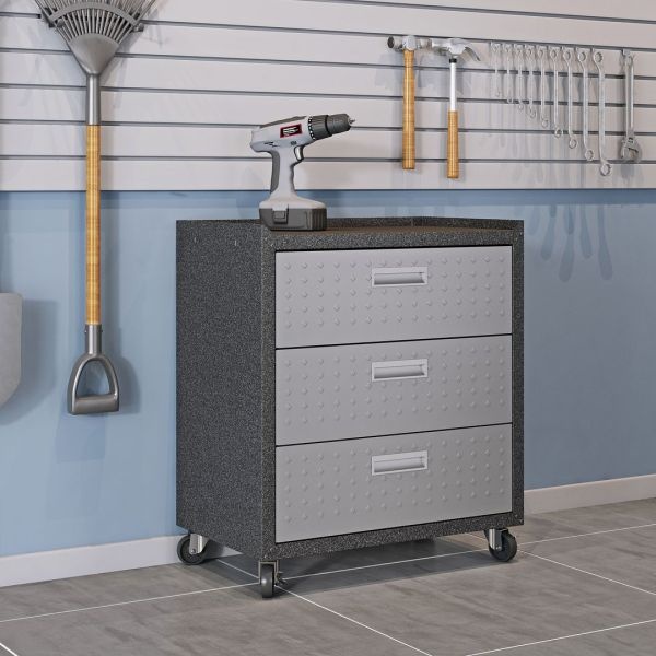 Fortress 31.5" Mobile Garage Chest With Drawers