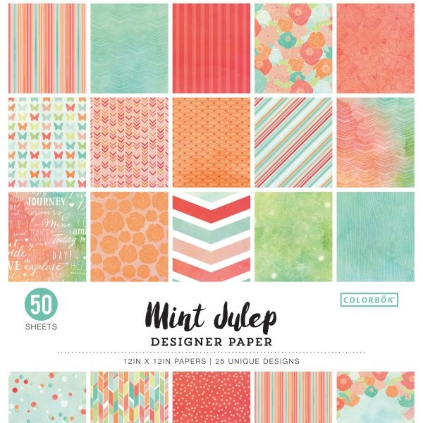 Colorbok 68Lb Designer Single-Sided Paper 12"X12" 50/Pkg