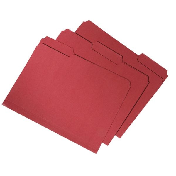 Skilcraft File Folders, Red, Box Of 100, (Abilityone 7530-01-566-4146)