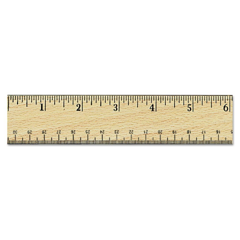 Buy Universal Flat Wood Ruler with Double Metal Edge Online | 12