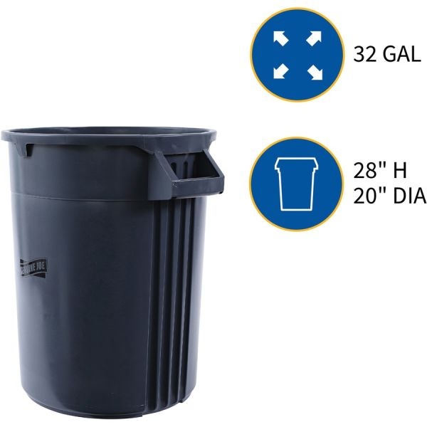 Genuine Joe Heavy-Duty 32 Gallon Trash Cans