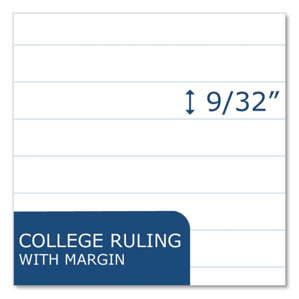 Roaring Spring Lefty Notebook, 3-Subject, Medium/College Rule, Asst Cover Color, (120) 11 X 9 Sheet, 24/Ct
