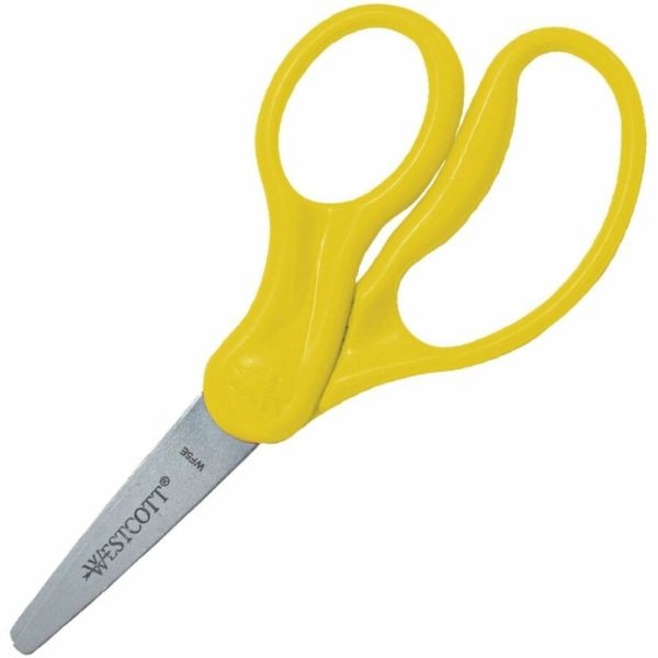 Westcott Hard Handle Kids Value Scissors, 5", Pointed, Assorted Colors