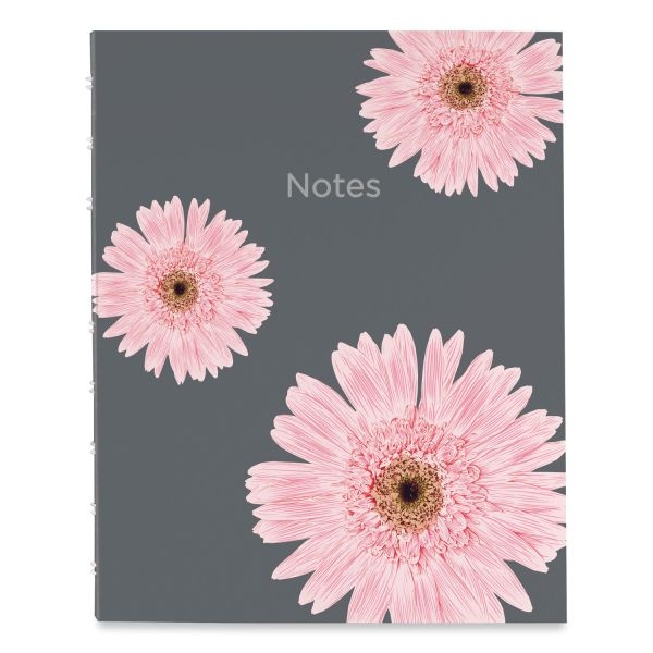 Blueline Notepro Notebook, 1-Subject, Medium/College Rule, Pink/Gray Cover, (75) 9.25 X 7.25 Sheets