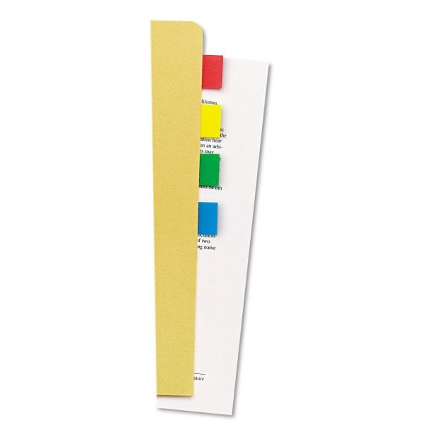Universal Page Flags, Assorted Colors, 35 Flags/Dispenser, 4 Dispensers/Pack