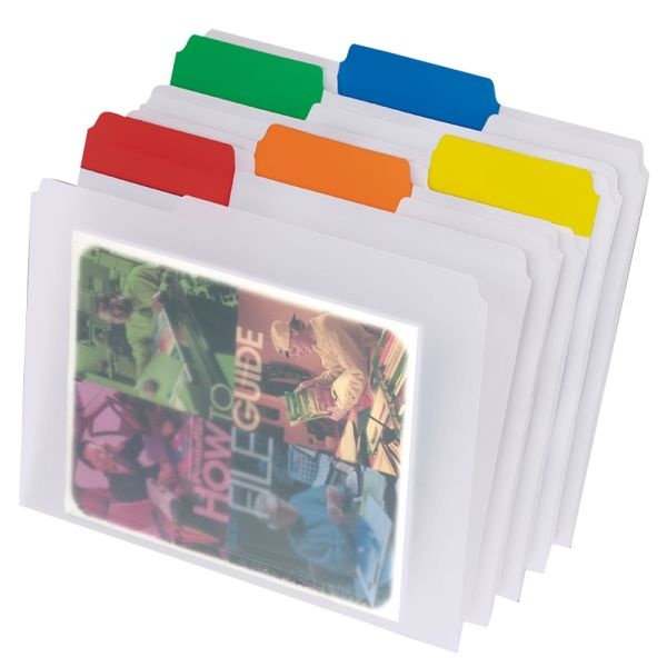 Pendaflex Easyview File Folders, 1/3 Cut, Letter Size, Assorted Colors, Pack Of 25